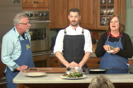 New England Cooks with Sandy & Tony and special guest Chef Aaron Martin - Red Wine Braised Pear (with salad variation)